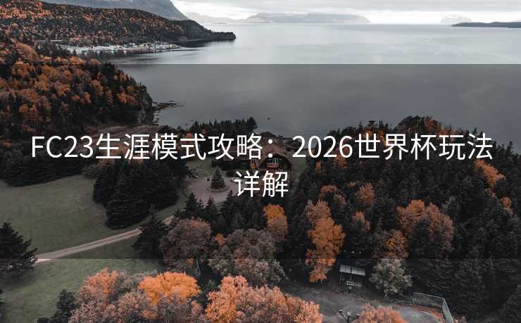 FC23生涯模式攻略：2026世界杯玩法详解